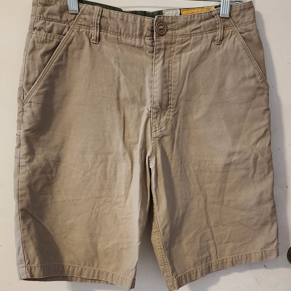 Volcom Tan Flat Front Men's Shorts